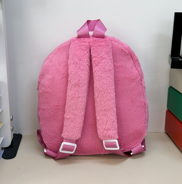 Cartoon labubu furry backpack children's plush backpack