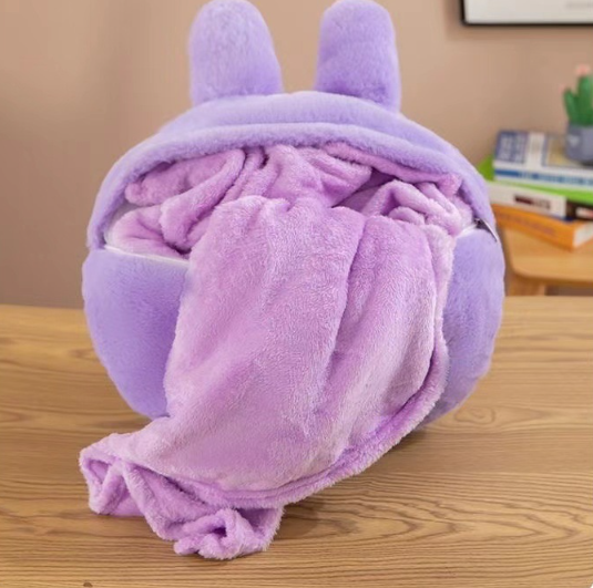 Labubu pillow throw blanket 2pcs set