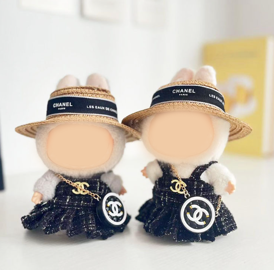 Handmade Luxury Rich Labubu doll clothes 4pcs set