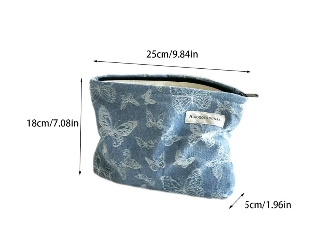 Denim Fashion Cosmetic Bag travel toiletry bag