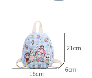 Cute children's kindergarten schoolbags with labubu printed