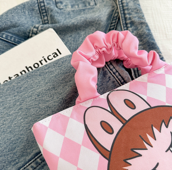 Labu cartoon cute handbag Korean portable labubu bucket bag