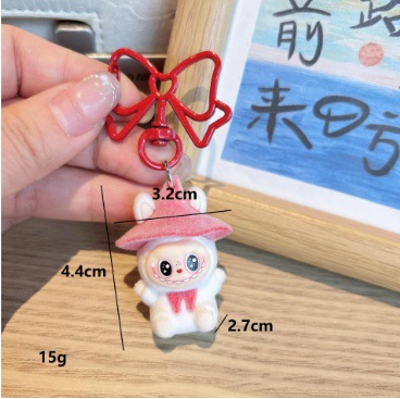 Magic witch hat labubu keychain Halloween gift