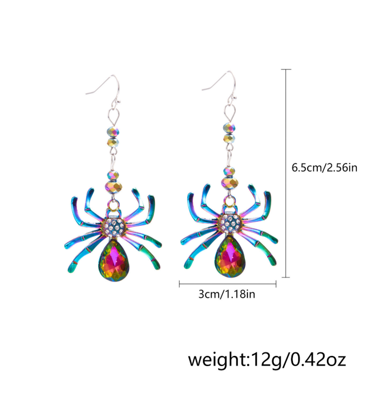 Halloween creative spider earrings halloween gifts