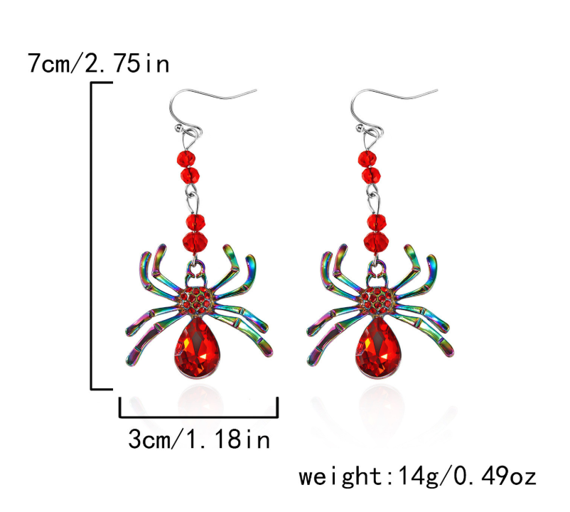 Halloween creative spider earrings halloween gifts