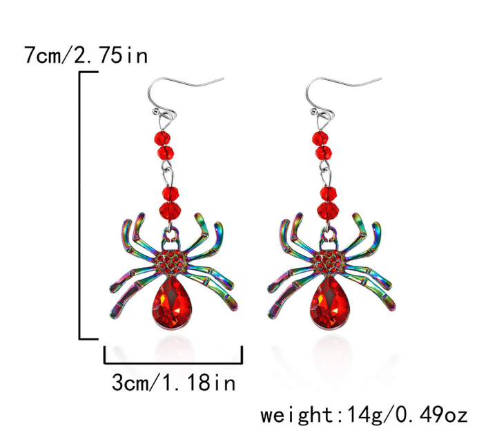 Halloween creative spider earrings halloween gifts