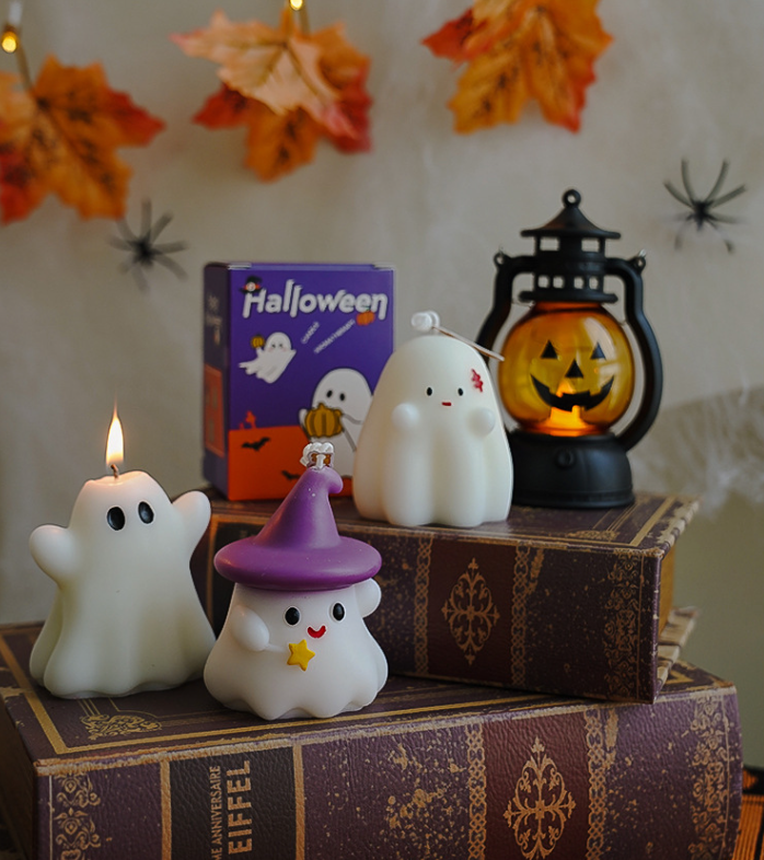 Halloween cute ghost handmade scented candles Halloween gift