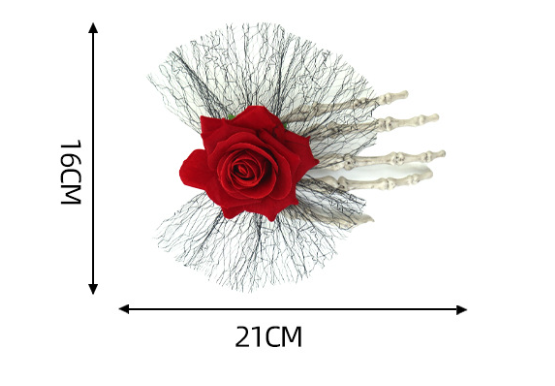 Halloween Skeleton Hand Hair Clip Halloween Party hair accessories