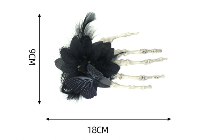 Halloween Skeleton Hand Hair Clip Halloween Party hair accessories