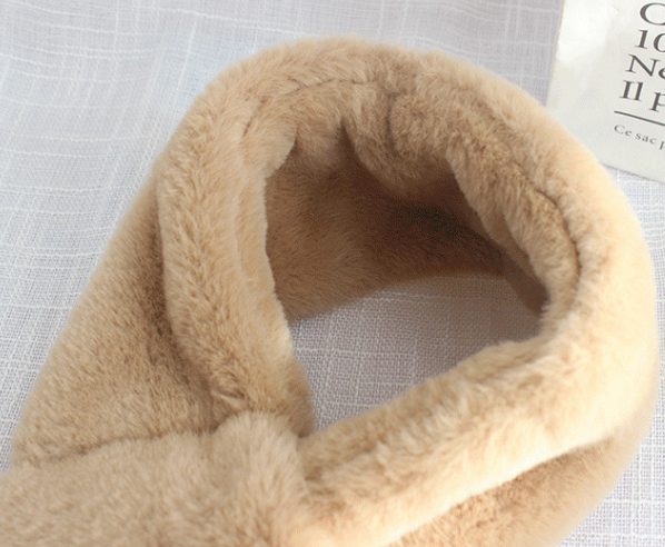 Christmas plush warm scarf for kids xmas gifts