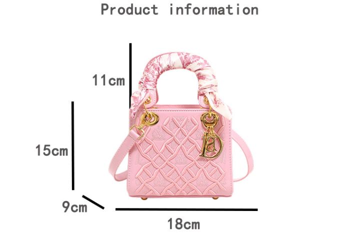 Luxury Lady embroidered handbag Diana bag