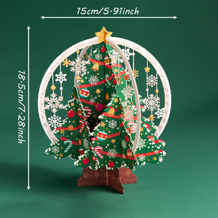 3D Christmas Holiday Greeting Cards Christmas Gift Card