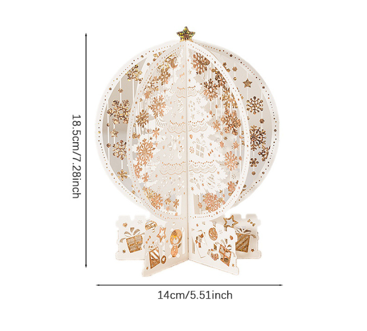 3D Christmas Holiday Greeting Cards Christmas Gift Card