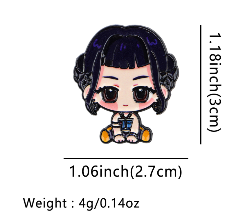 K-pop Demon Hunters Inspired Metal brooch pins Badges