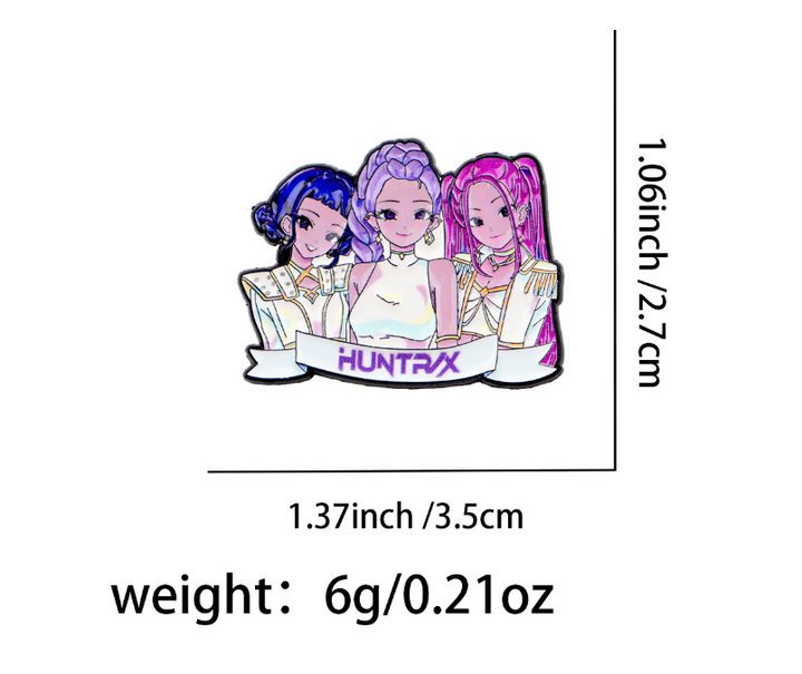 K-pop Demon Hunters Inspired Metal brooch pins Badges