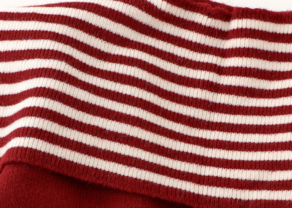 Girls Red Navy Sailor Collar Knitted sweater