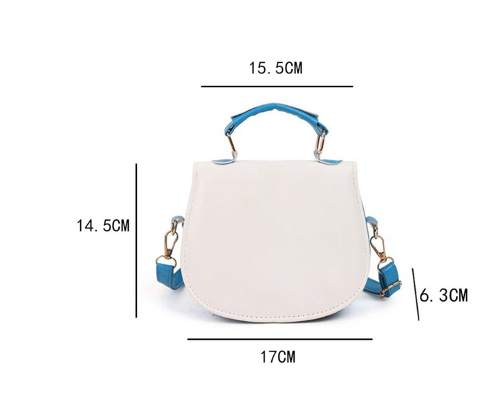 Kpop Demon Hunter small PU handbag shoulder bag-blue