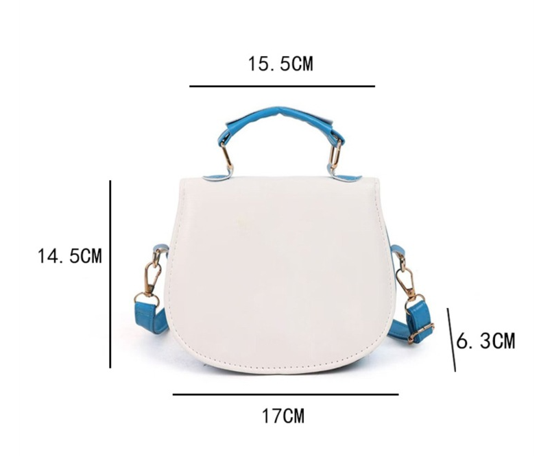 Kpop Demon Hunter small PU handbag shoulder bag-blue