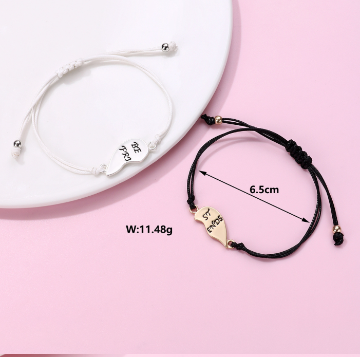 Valentine's best friends 2pcs bracelet students gift