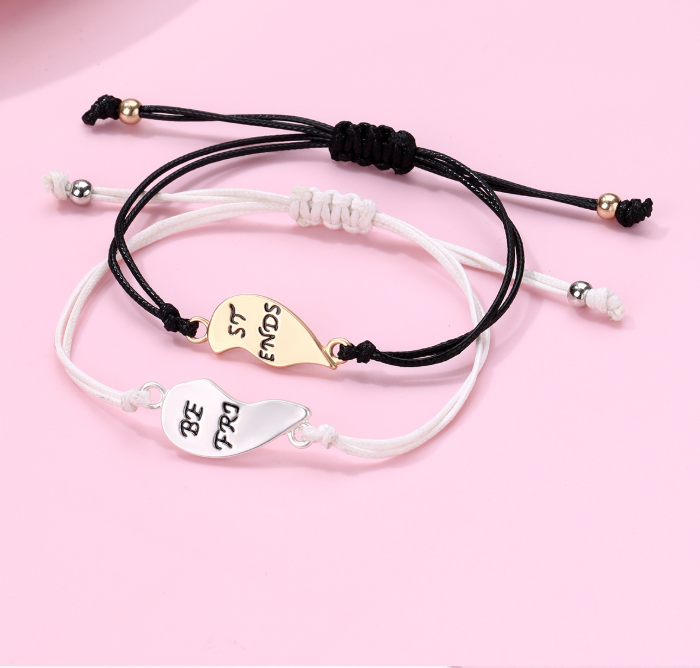 Valentine's best friends 2pcs bracelet students gift