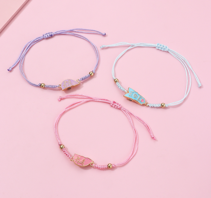 Valentine's Heart-shaped magnetic bracelets for best friends 3pcs set