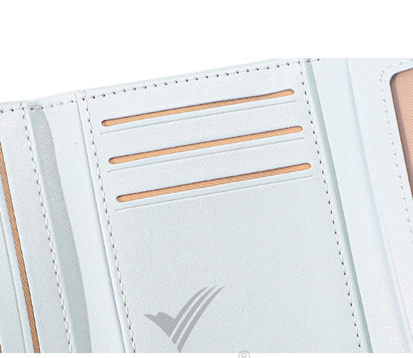 Candy girl PU leather tri-fold coin purse wallet