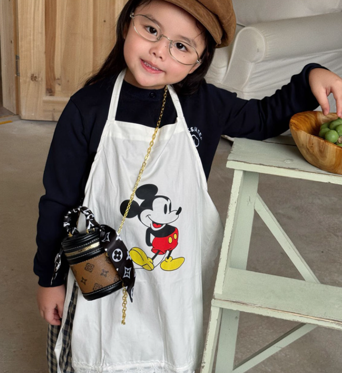 Mini silk scarf deco handbag chain crossbody bag