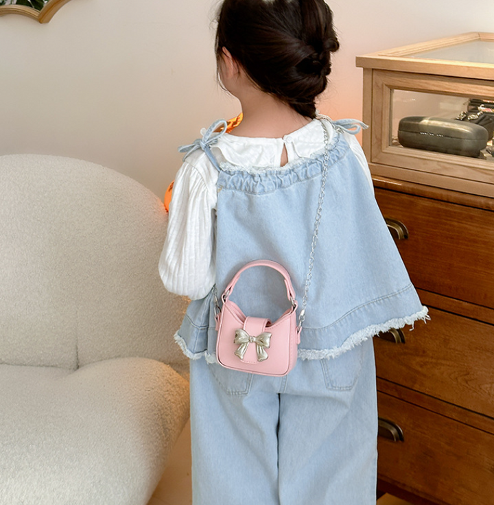 Girls bow-knot mini handbag chic shoulder bag