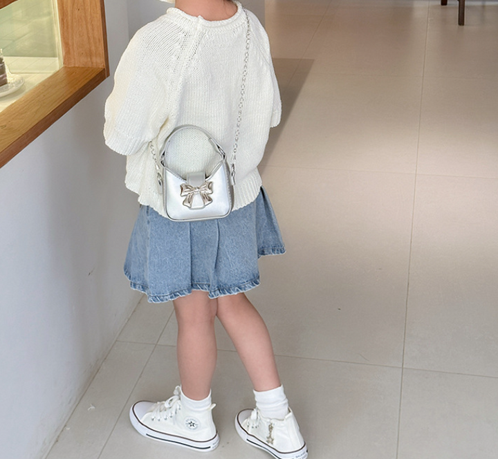 Girls bow-knot mini handbag chic shoulder bag