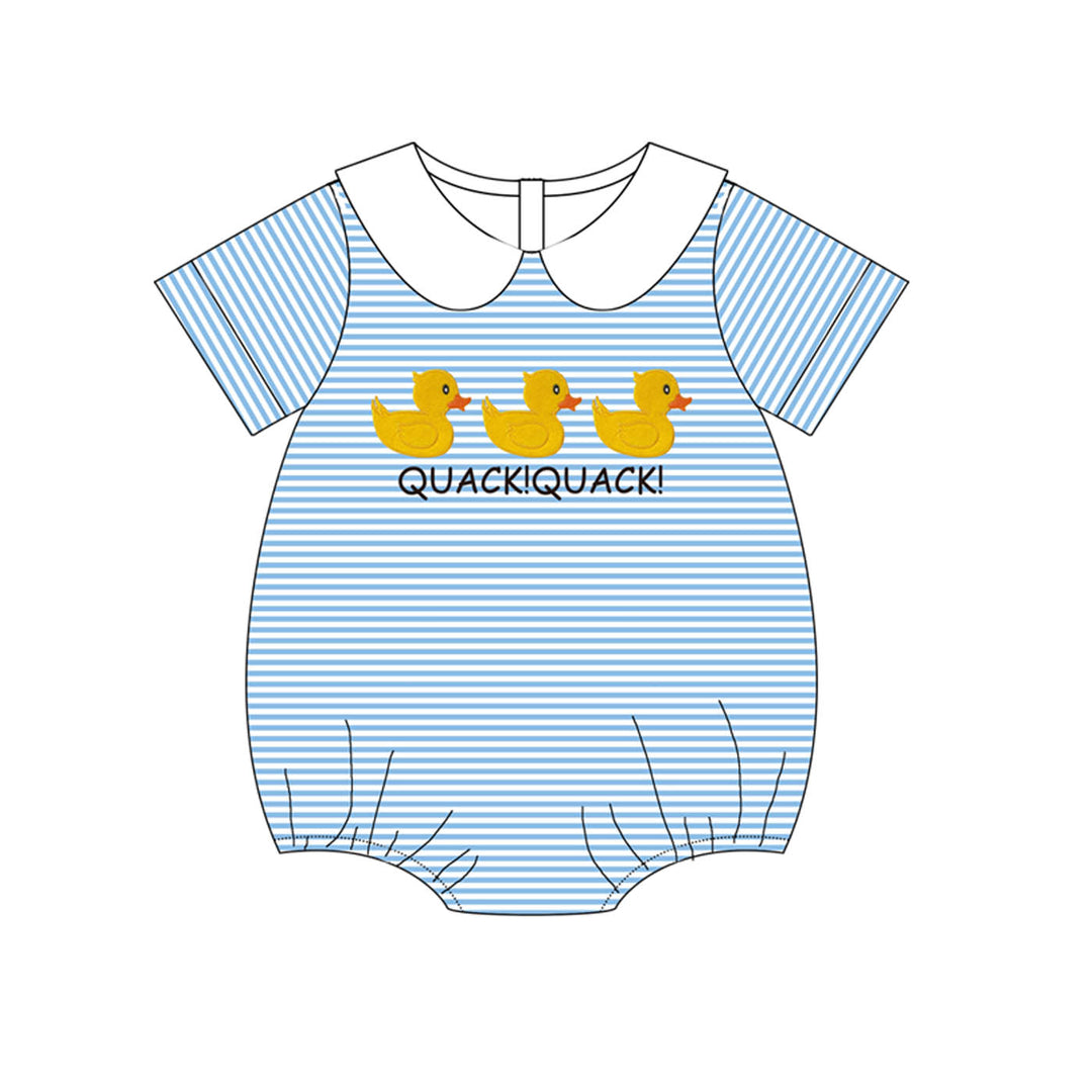 Cute little duck quack quack embroidery sibling outfits