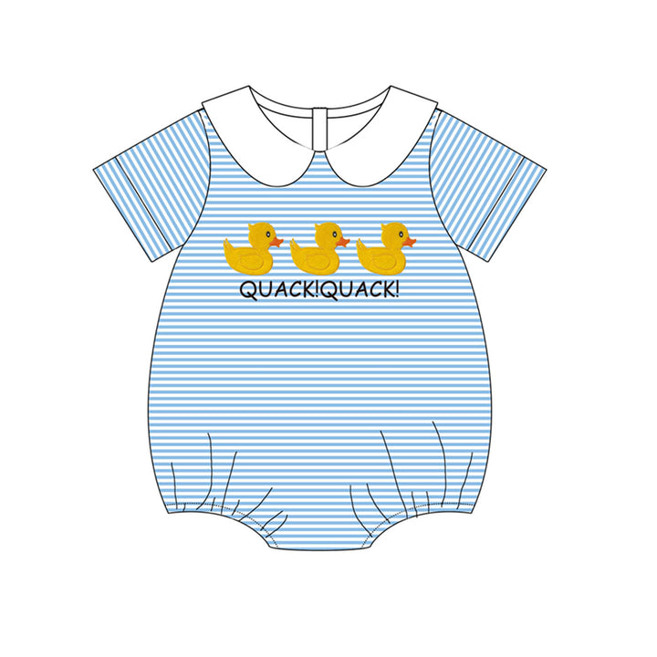 Cute little duck quack quack embroidery sibling outfits