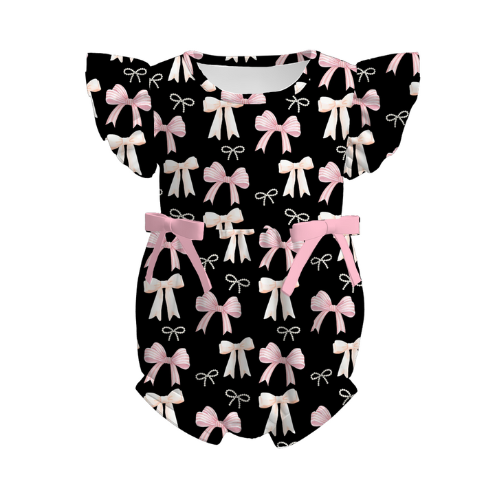 Summer vibe flutter sleeve romper for baby