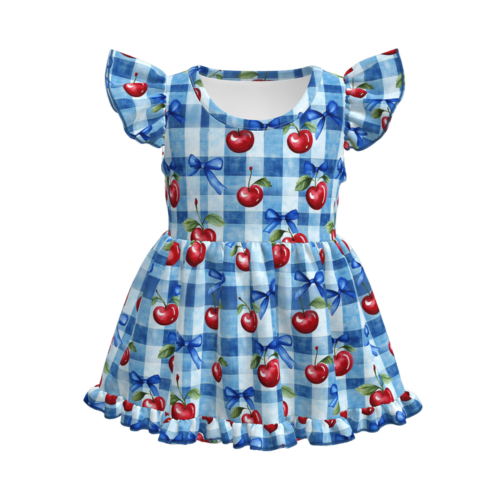 Baby Girls 4th of July Patriotic dress romper