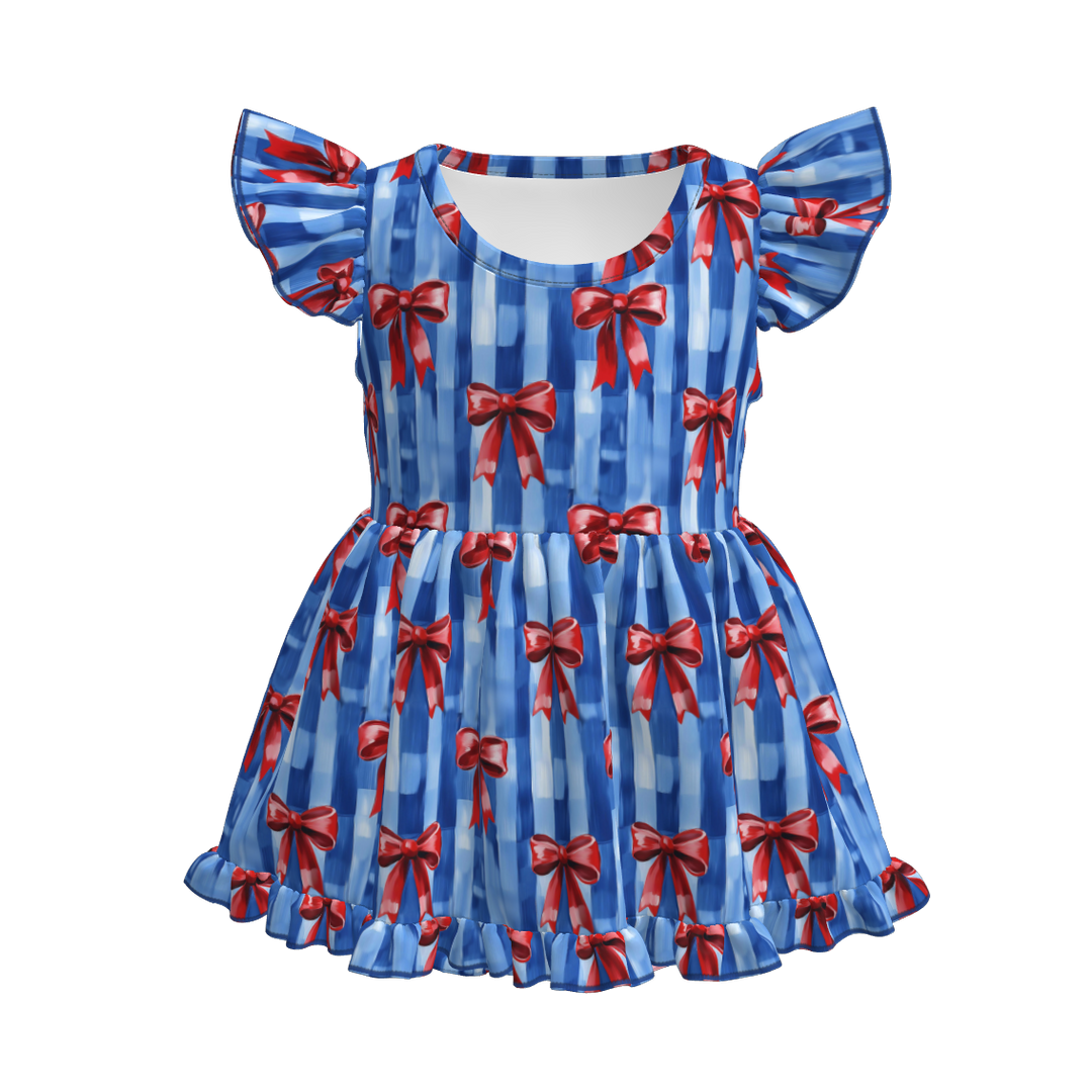 Baby Girls 4th of July Patriotic dress romper