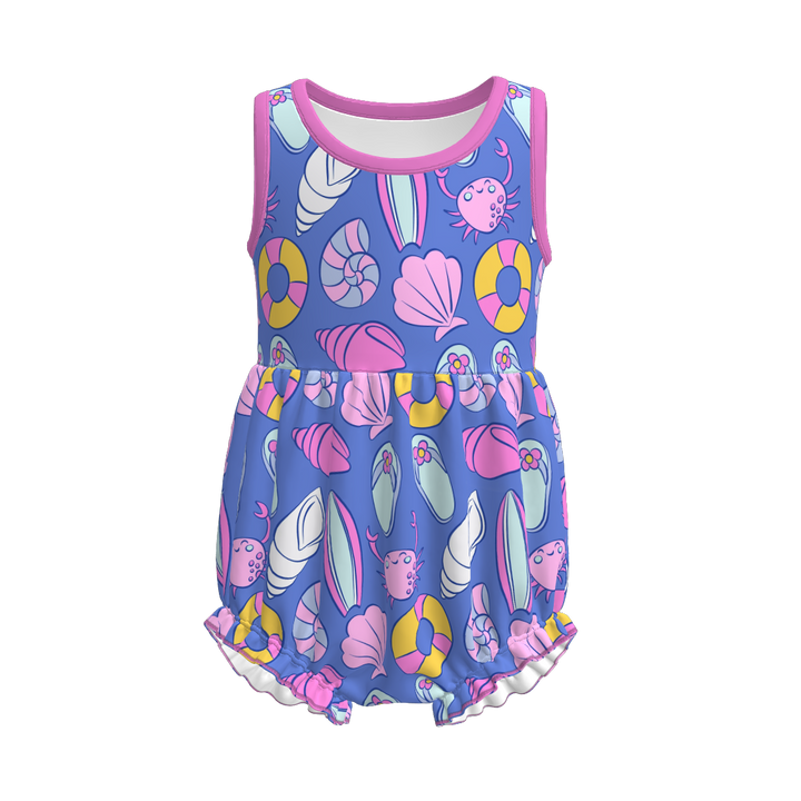 Baby summer vibe bubble onesie romper