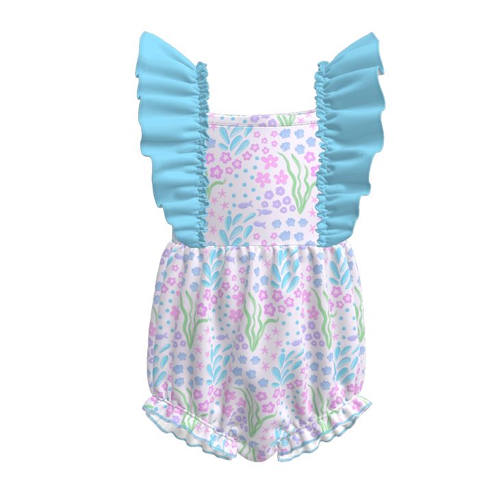 Baby summer flying sleeve onesie romper