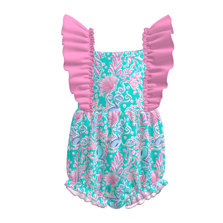 Baby summer flying sleeve onesie romper
