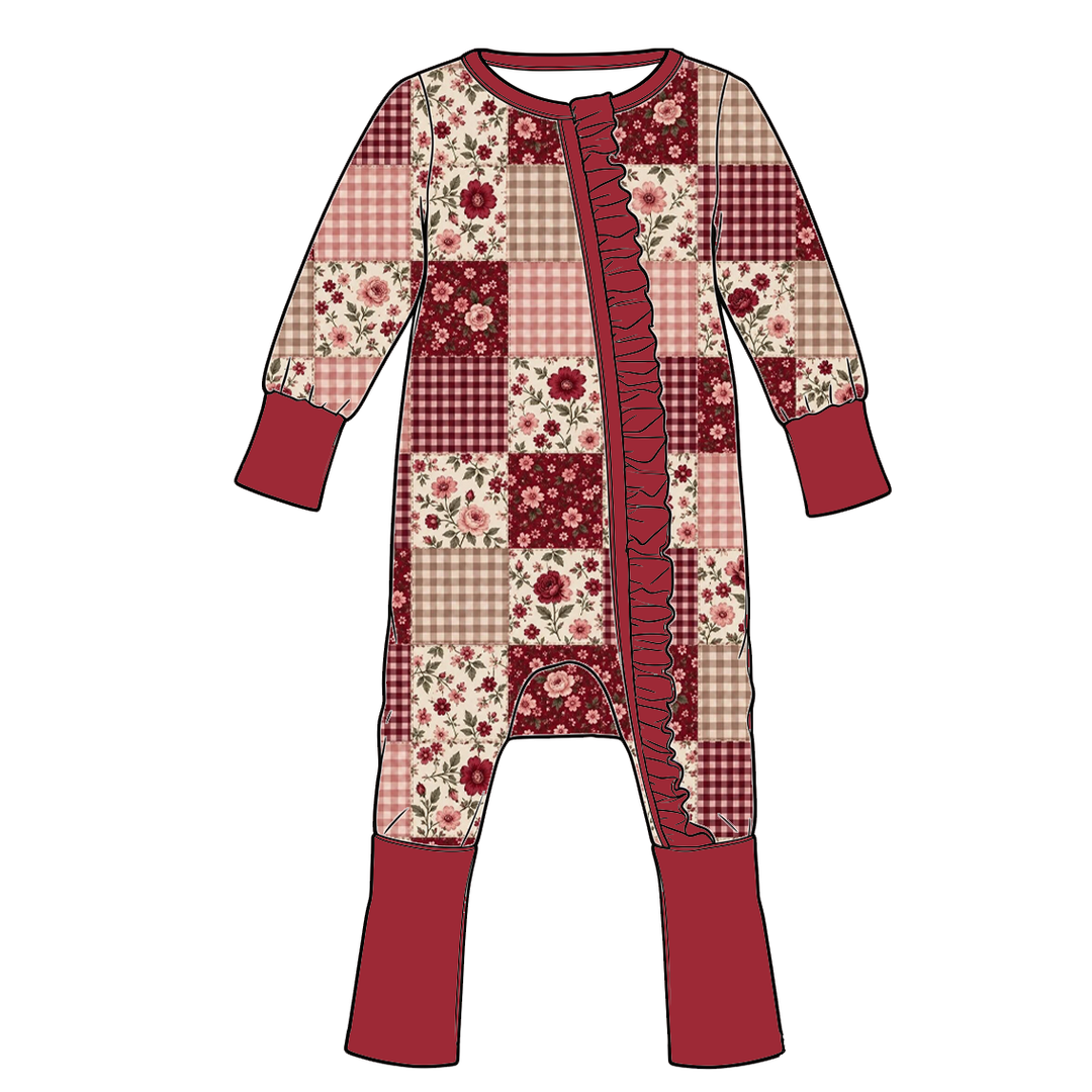 Floral Patchwork Family Matching Collection Mommy and Me Matching Outfits