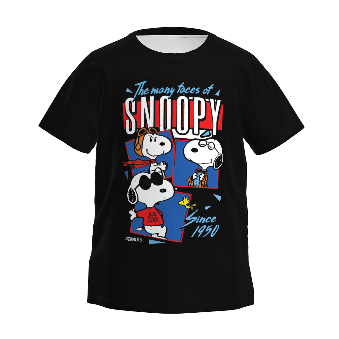 Boys' cartoon cute printed short sleeve top t-shirt