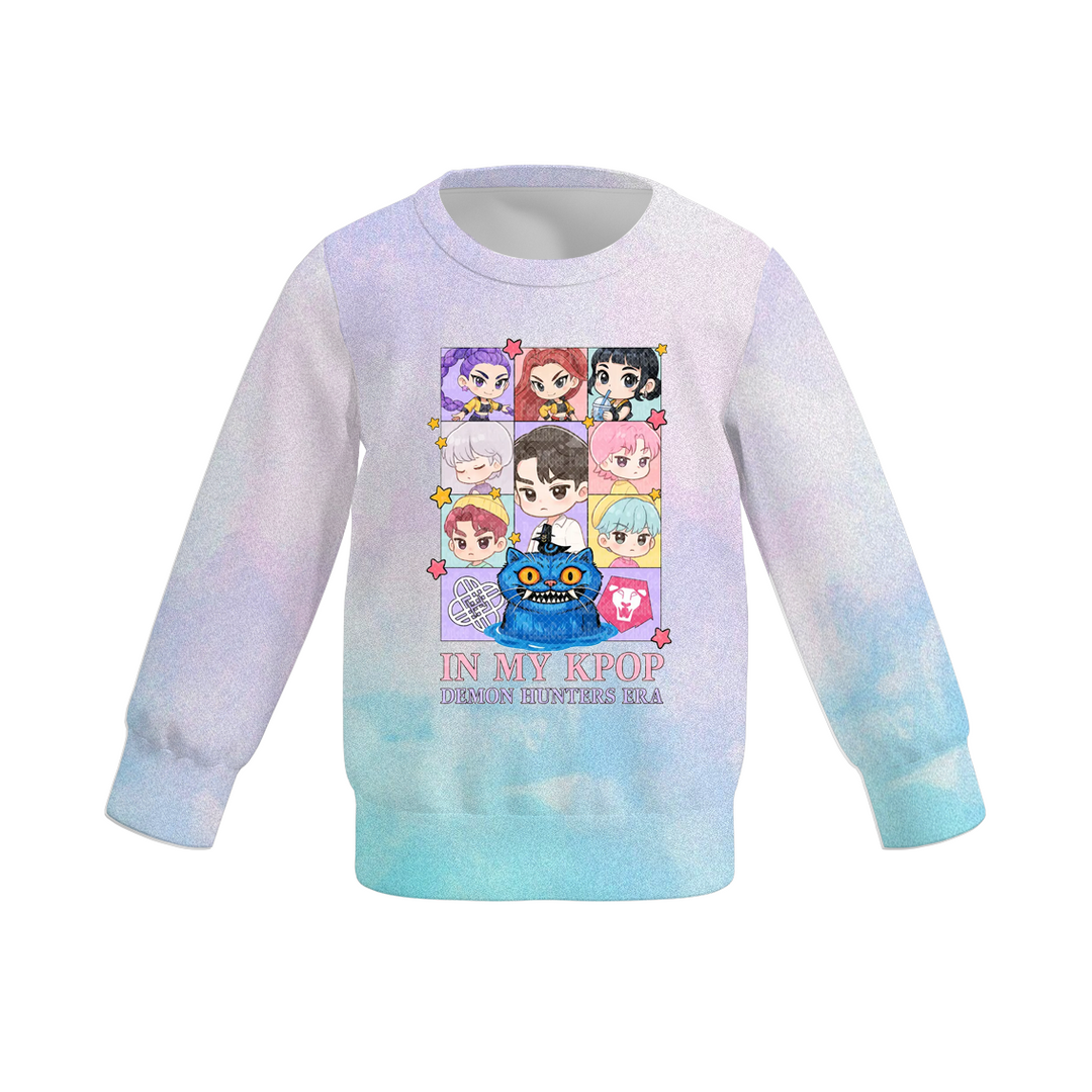 KPop Demon Hunters printed sweatshirt for girls