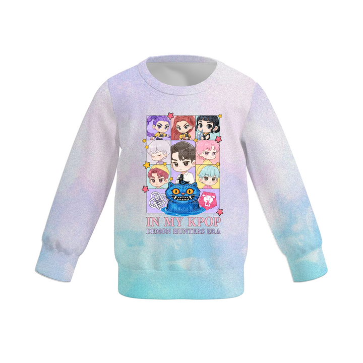 KPop Demon Hunters printed sweatshirt for girls