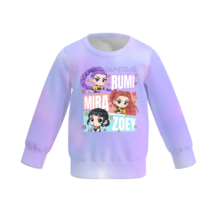 KPop Demon Hunters printed sweatshirt for girls