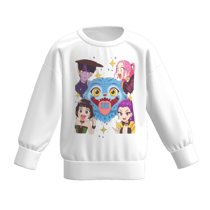 KPop Demon Hunters printed sweatshirt for kids
