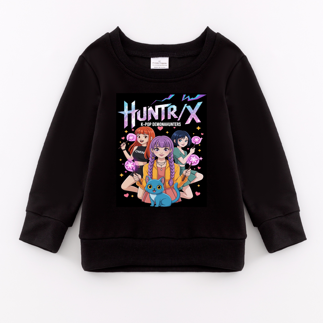 KPOP demon hunters sweatshirt HUNTR/X derpy top