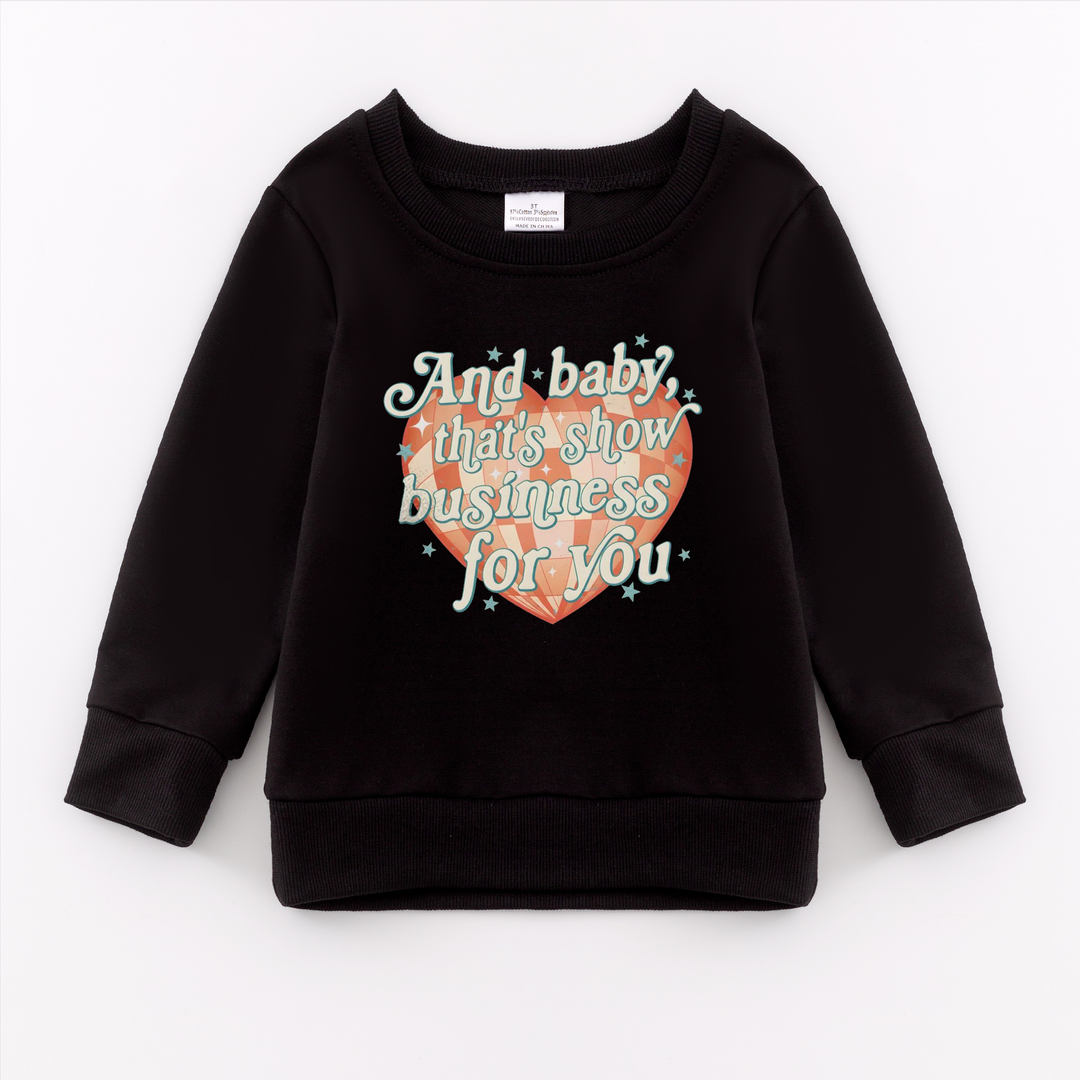 The life of a showgirl inspired sweatshirt swiftie top