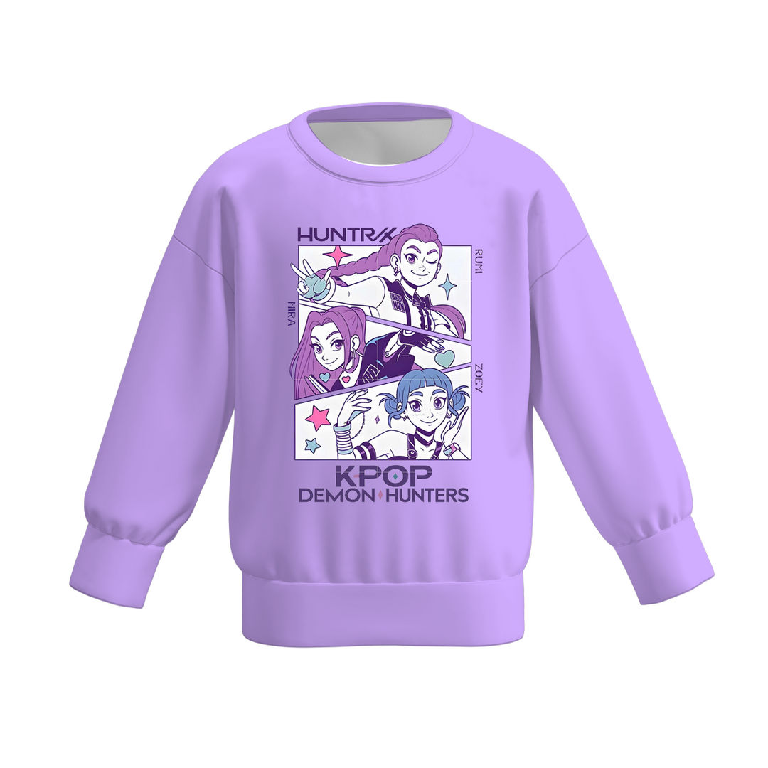 KDH K-pop inspired printed sweatshirt for girls