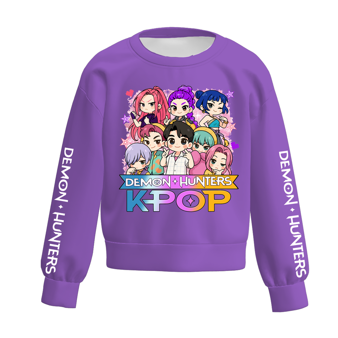Girls' KDH K-pop inspired cool girl sweatshirt top