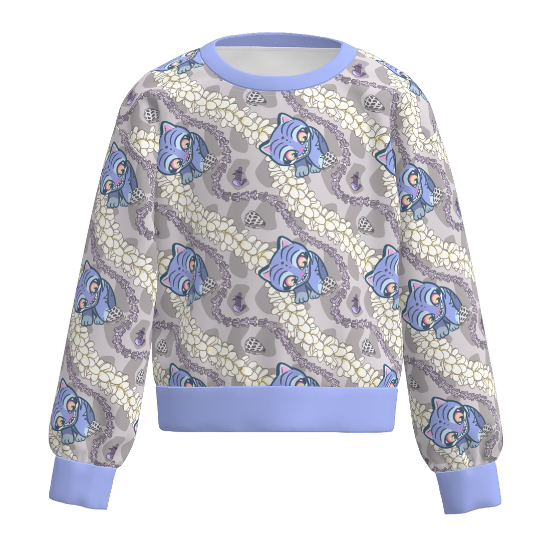 KDH K-pop inspired cute printed sweater top for girls