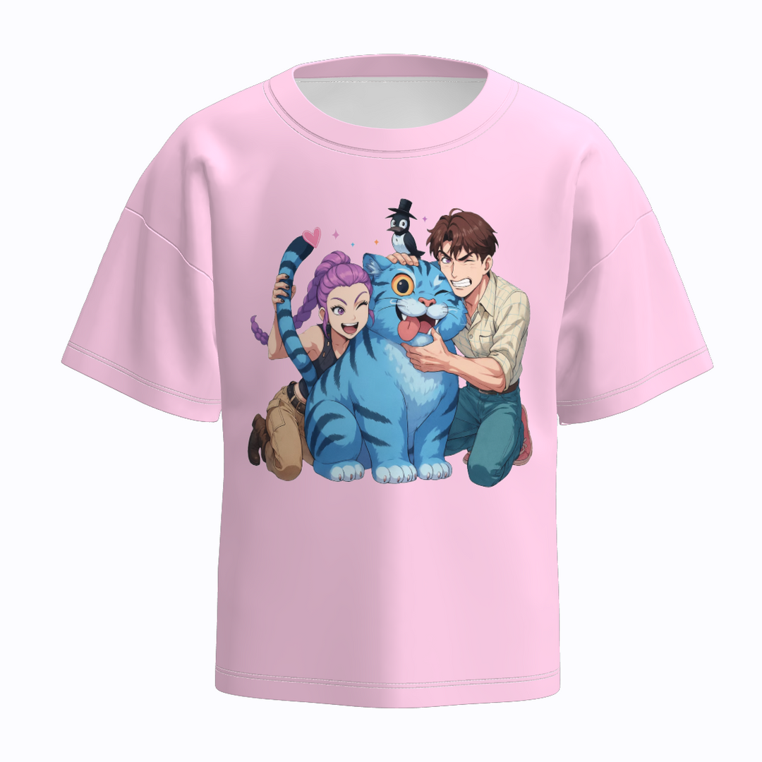 KDH K-pop inspired printed t-shirt for girls