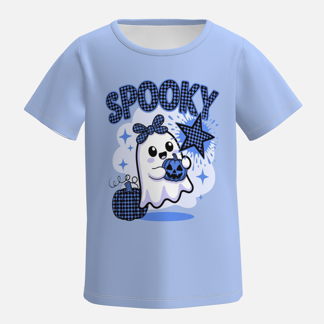 Girls Halloween themed printed T-shirt holiday top